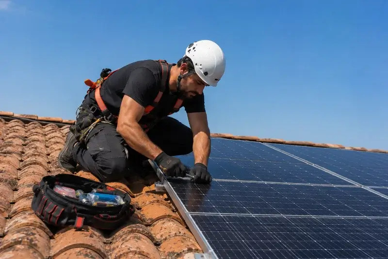 Maintenance et monitoring de panneaux solaires à Servas