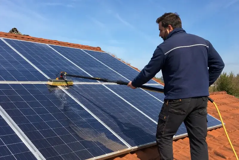 Nettoyage et entretien de panneaux solaires à Servas